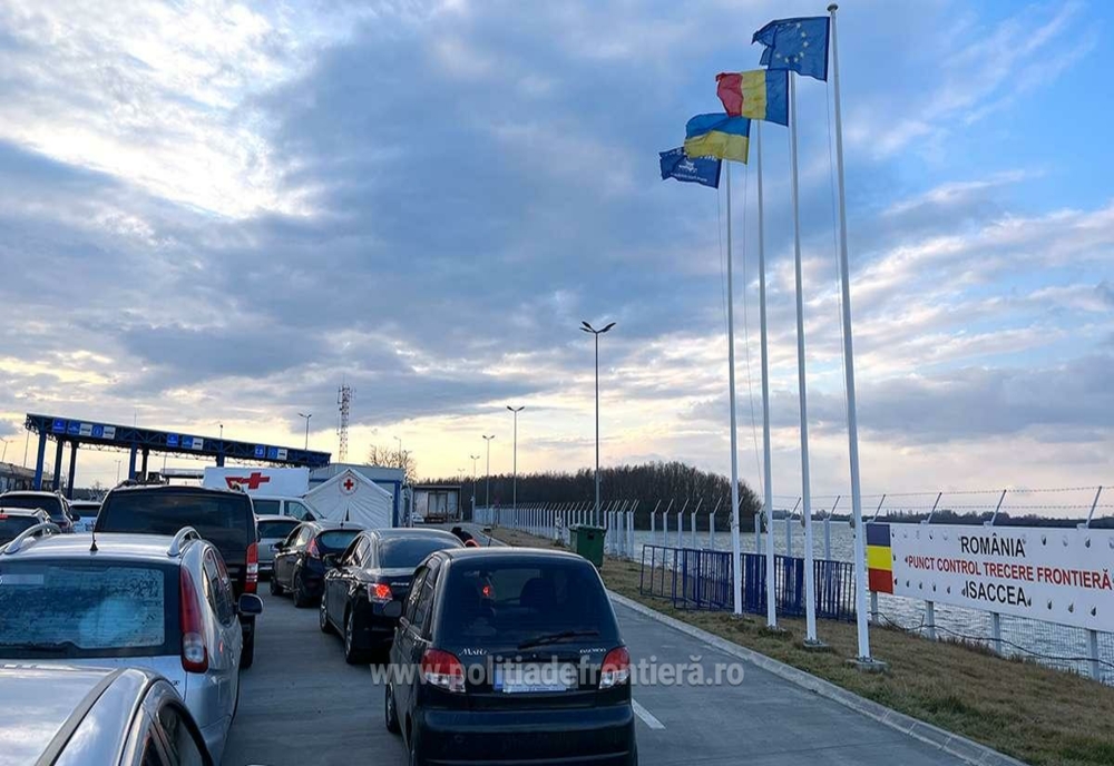 9.295 cetăţeni ucraineni au intrat în România în ultimele 24 de ore