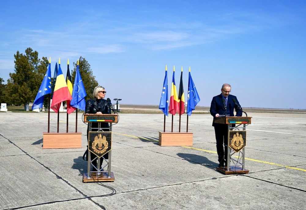 Ministrul apărării naționale și  ministrul apărării belgian, vizită la Baza Aeriană Mihail Kogălniceanu
