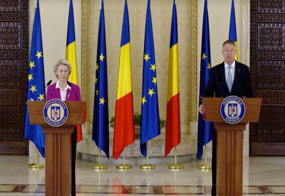 Preşedintele Comisiei Europene, Ursula von der Leyen, întâlnire cu Iohannis, la Cotroceni: „NU doar securitatea Ucrainei este AMENINȚATĂ”