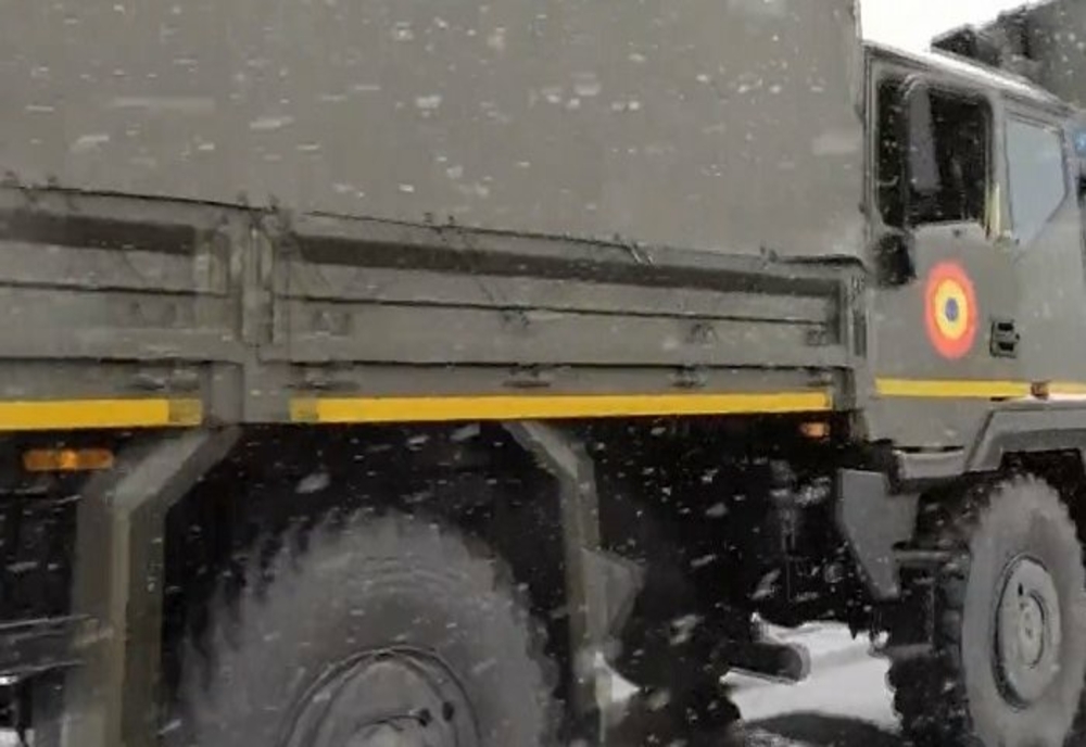 Trei camioane ale Armatei Române implicate într-un accident pe DN 1B, între Mizil și Buzău