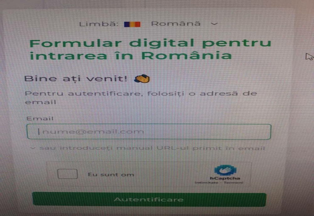 Amenzile aplicate pentru formularul digital de intrare în România, anulate