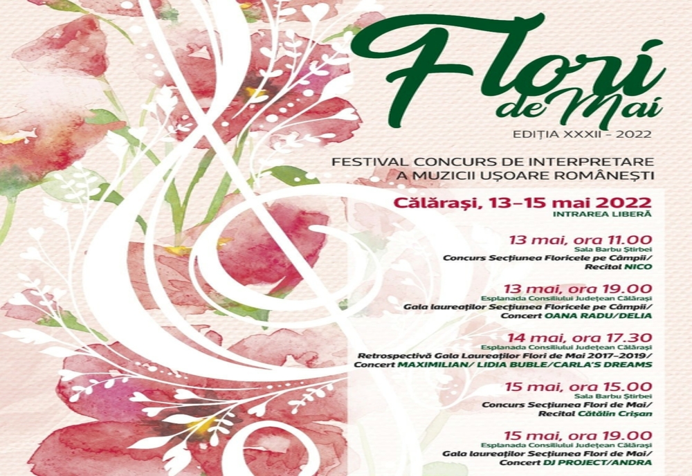 “FLORI  DE  MAI”- Festival-concurs național de interpretare a muzicii ușoare românești