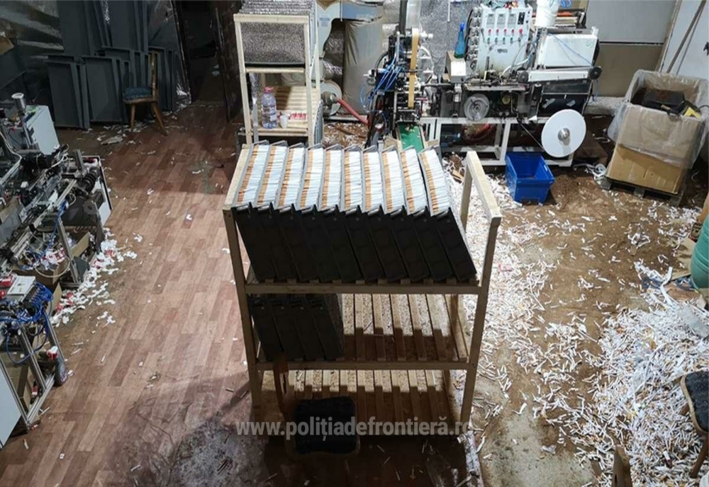 Fabrică ilegală de țigări, descoperită în Neamț