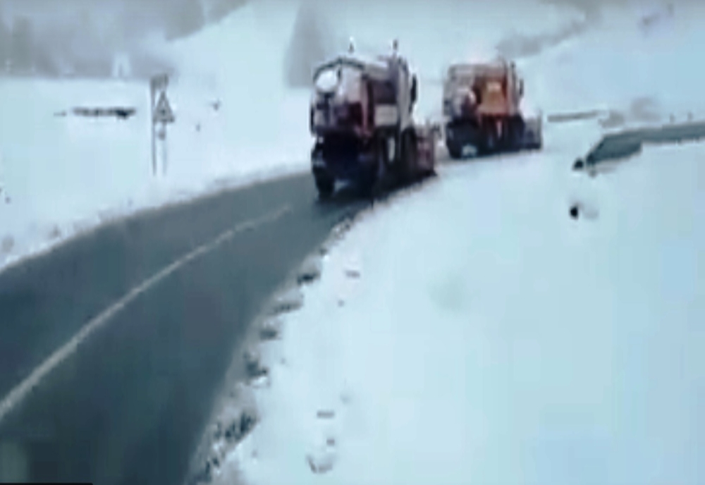 Ninge în zonele montane din Gorj şi Vâlcea (VIDEO)
