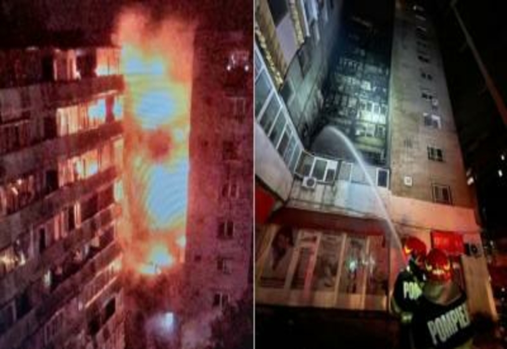 Anchetă penală în cazul incendiului de la blocul cu 10 etaje, din Sectorul 5 al Capitalei