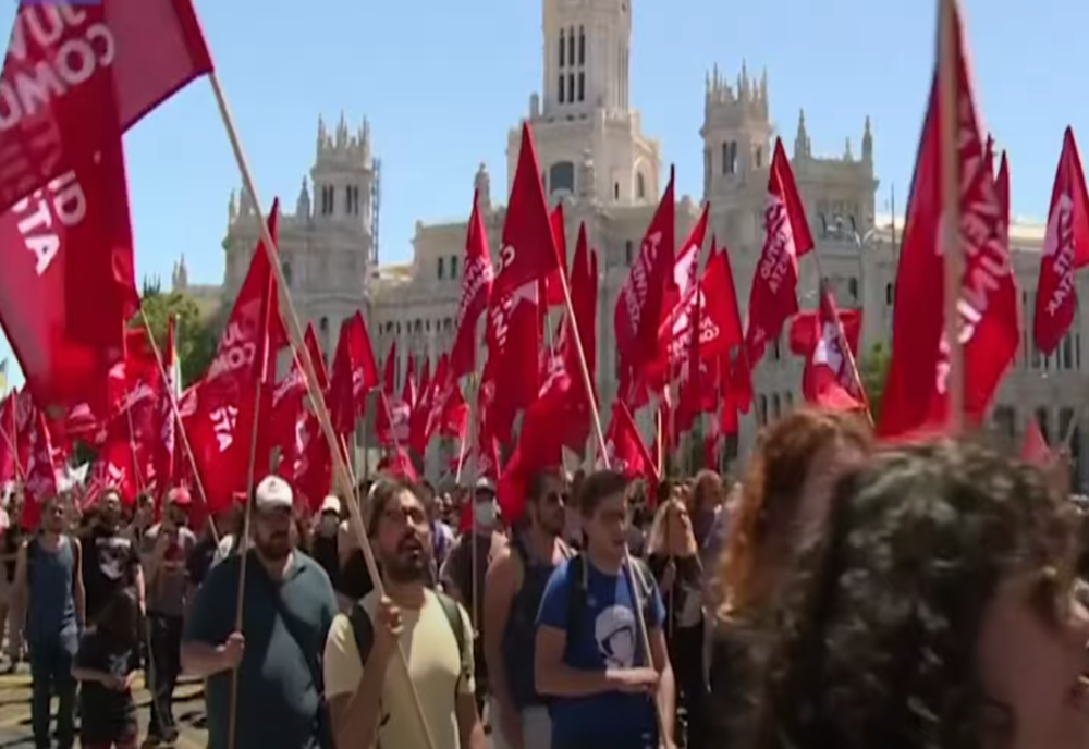 Manifestaţii la Madrid împotriva summitului NATO de săptămâna viitoare