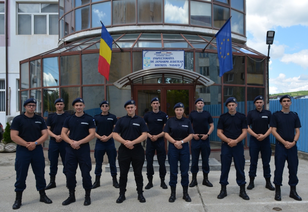 Unsprezece viitori jandarmi, în practică la IJJ Bistrița-Năsăud