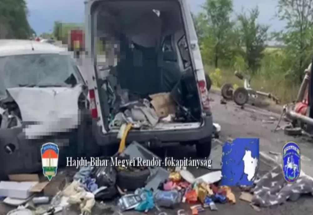 Microbuz cu români, spulberat în Ungaria: 2 morți și 9 răniți – VIDEO