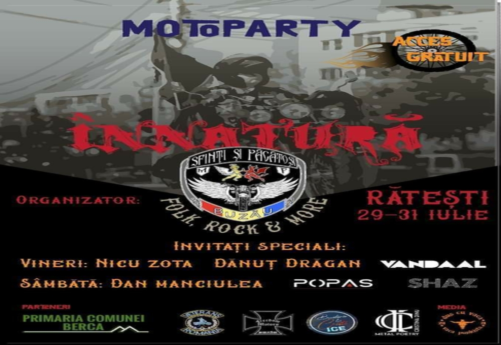 Prima ediție a MOTO PARTY „INNATURA” va avea loc pe Platoul Șoimului din Rătești – Berca
