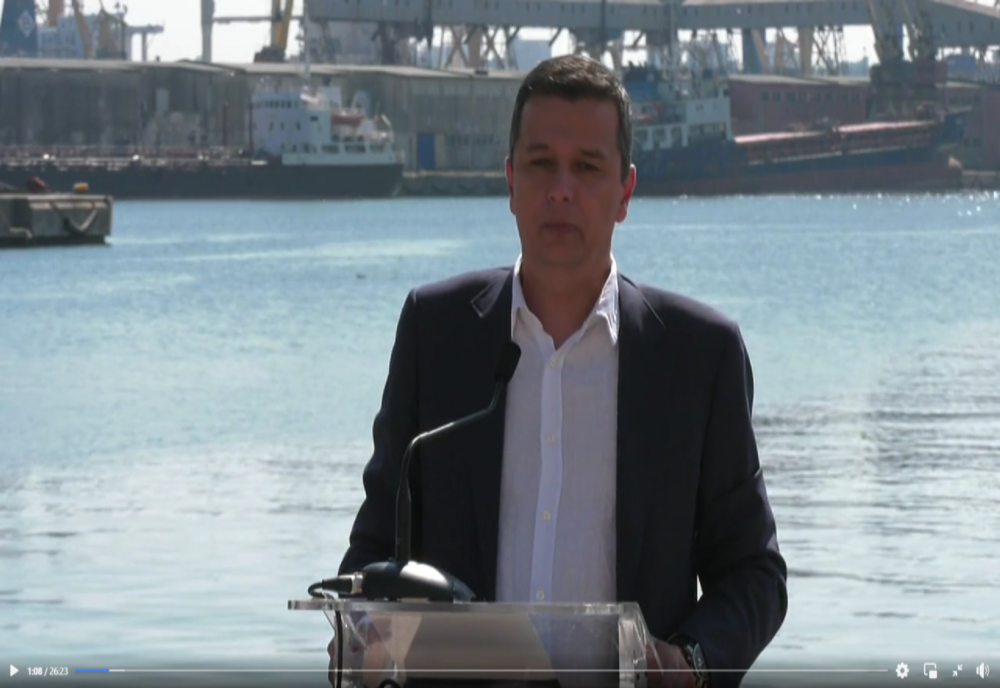 VIDEO Sorin Grindeanu: Am făcut investiții și vom continua să investim în Portul Constanța