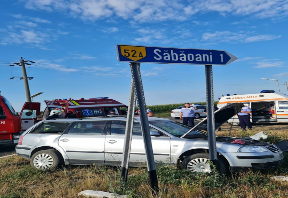 Doi șoferi din Iași, răniți într-un accident rutier produs în Neamț
