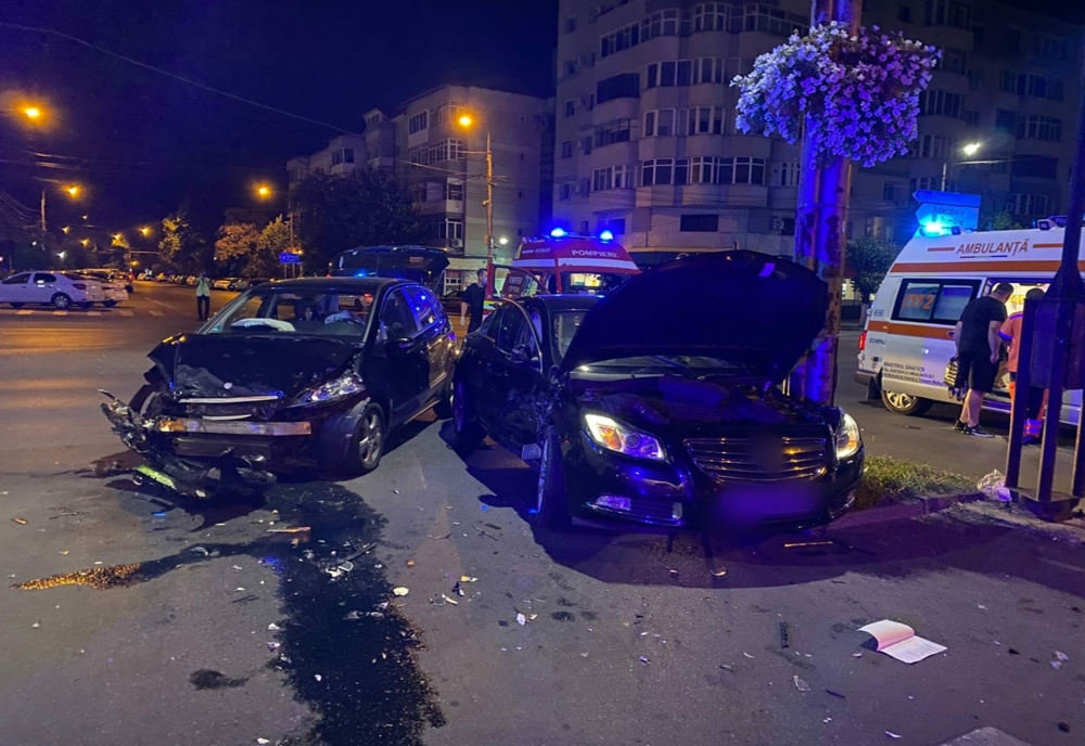 Slatina: Două persoane la spital, în urma unui accident rutier