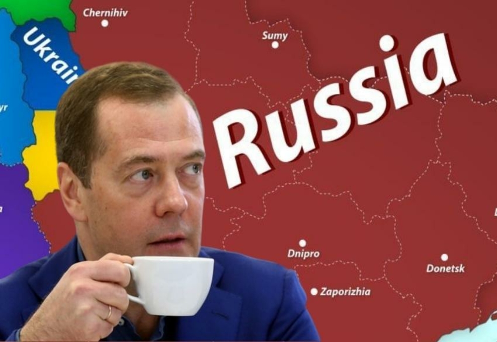 MAE îl acuză pe Medvedev de dezinformare. Omul lui Putin a sugerat că țările vecine pot împărți cu Rusia bucăți din Ucraina