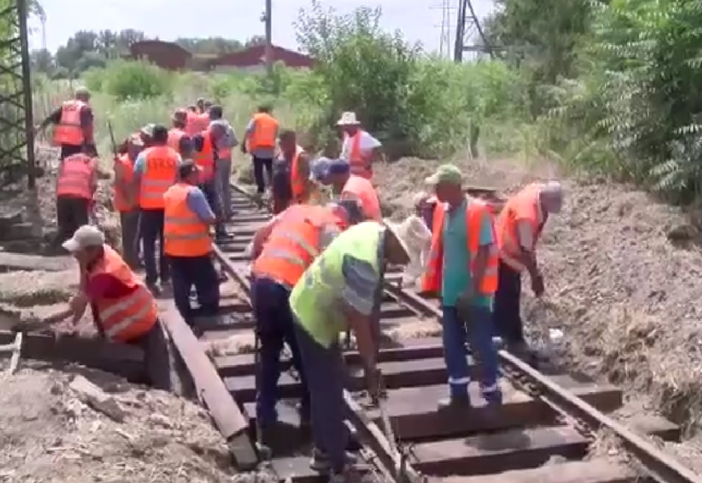 CFR Infrastructură reface calea ferată cu ecartament larg din Portul Galați