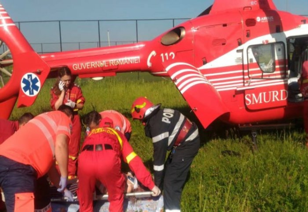 Adolescent rănit grav într-un accident, în Prahova. Intervine elicopterul SMURD