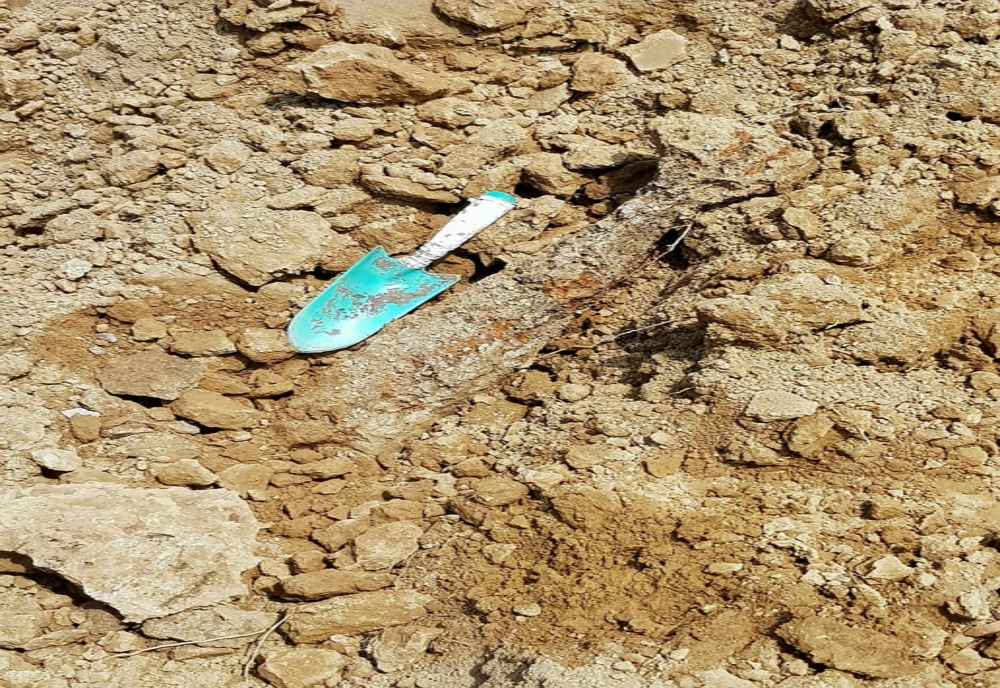 Giurgiu. Bombă descoperită în urma unor lucrări de excavare