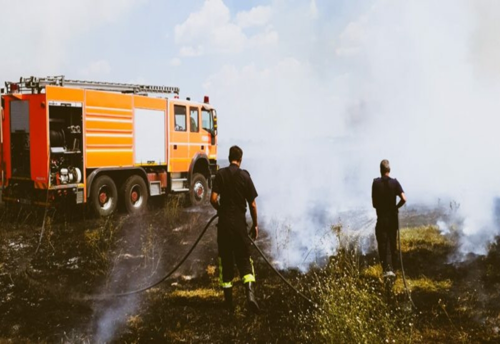 Dâmboviţa. Peste 100 de hectare de vegetaţie uscată au ars în primele zile din august