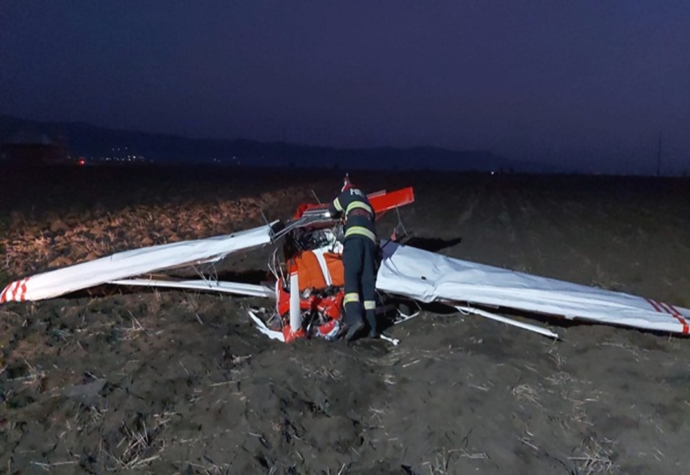Avion de mici dimensiuni prăbușit în județul Suceava