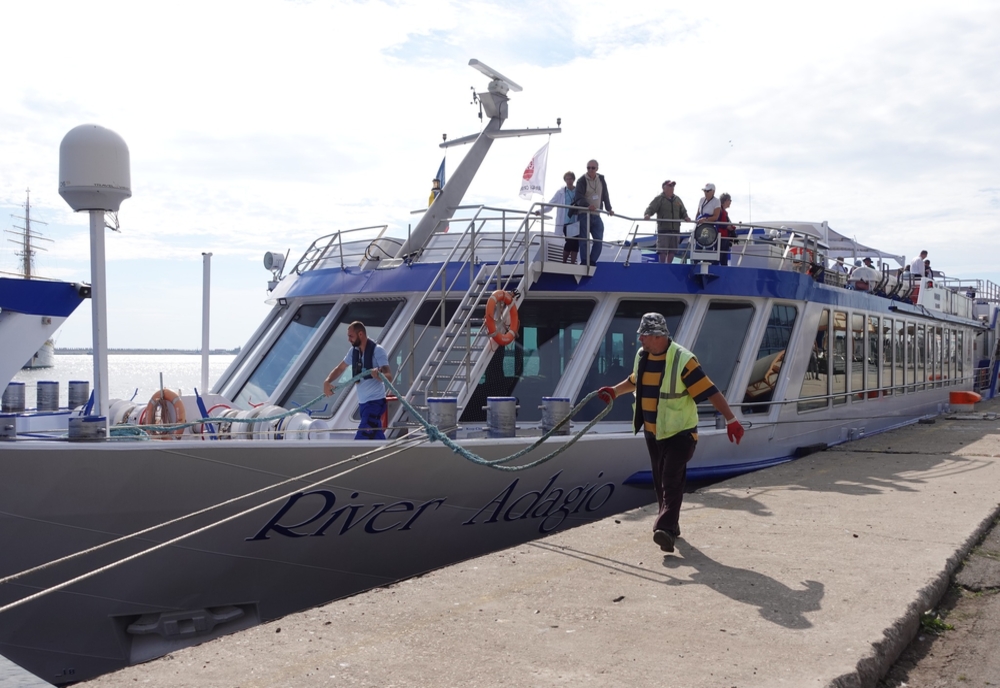 Nava de croazieră River Adagio a acostat  în Portul Constanța. Croazieră pe Dunăre după trei luni