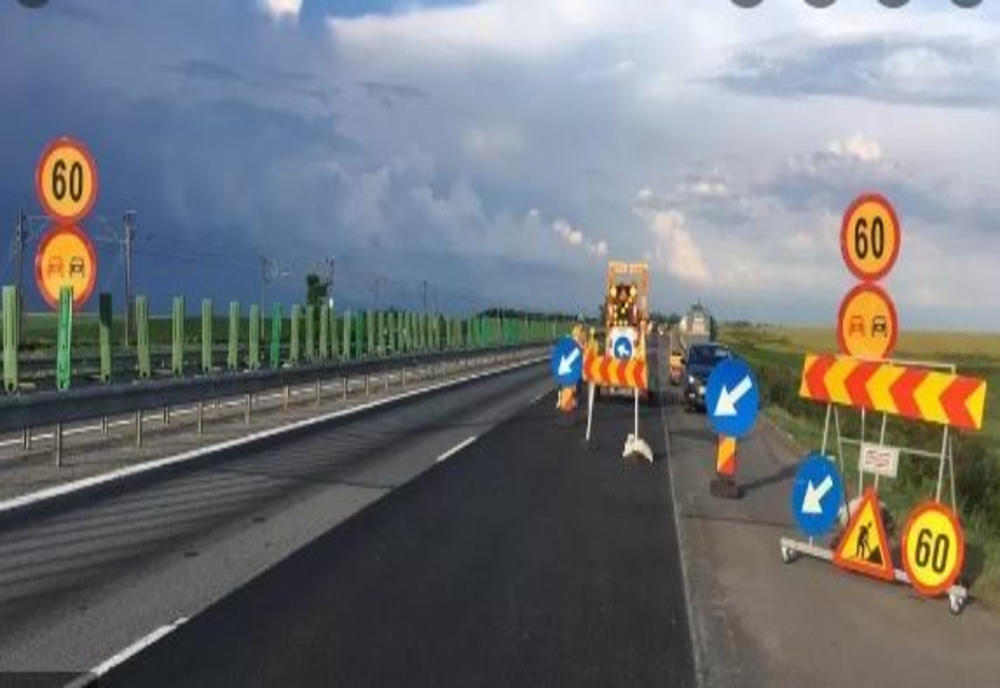 Autostrada Nădlac-Arad-Timişoara a intrat în reparaţii ample