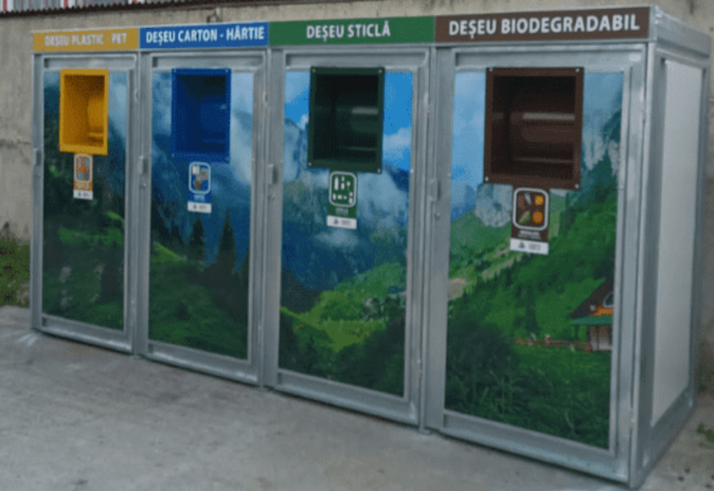 O sută de insule ecologice digitalizate pentru colectarea deșeurilor în Zalău