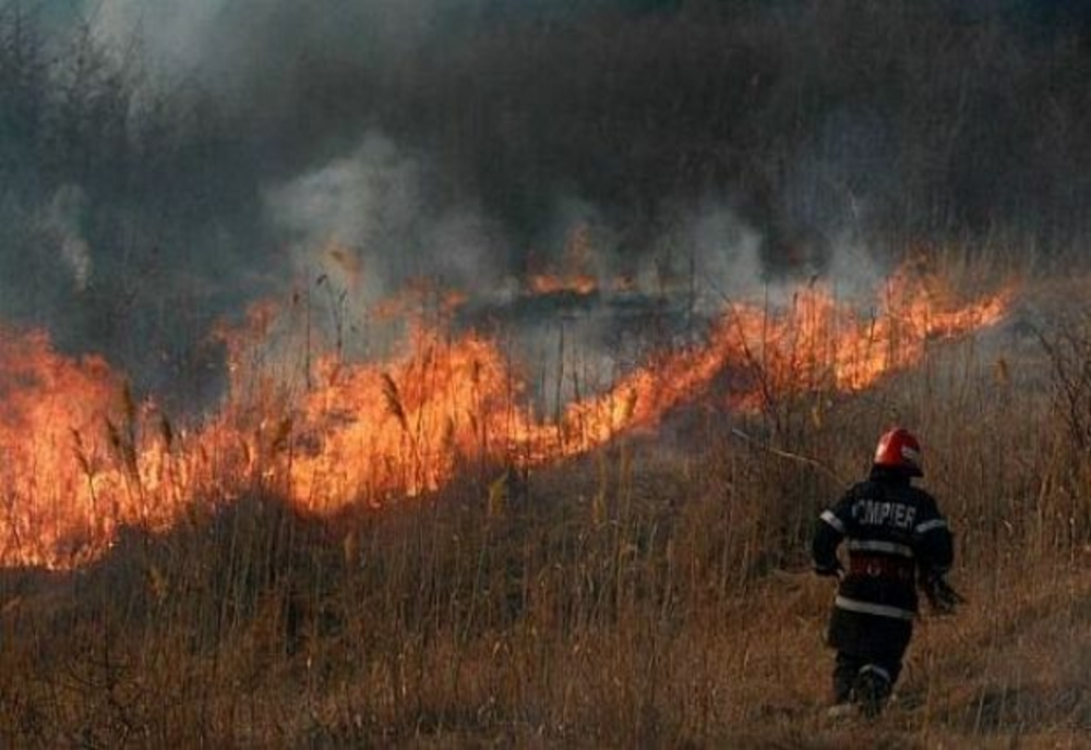 Giurgiu. Şase incendii de vegetaţie uscată, în acest weekend