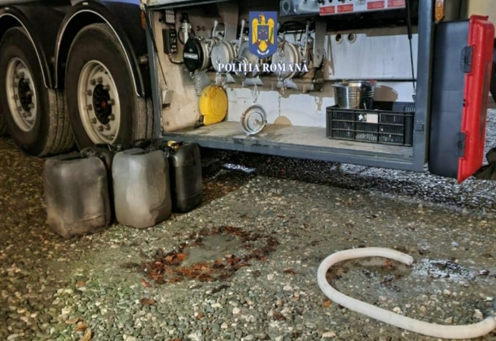 Prahovean prins în flagrant în timp ce fura 100 de litri de kerosen din cisterna pe care era șofer