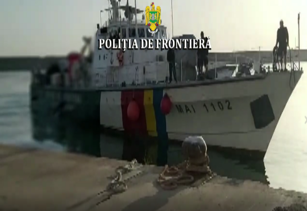 VIDEO Salvați în Mediterană de polițiștii de frontieră români