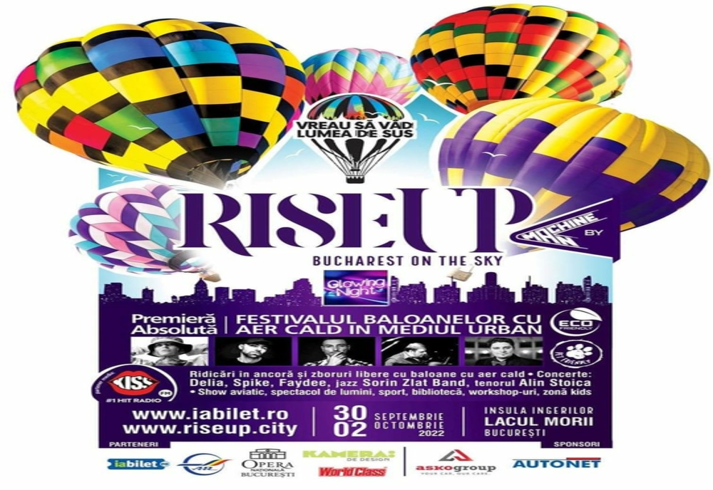 RiseUp Bucharest on the Sky, festivalul baloanelor cu aer cald