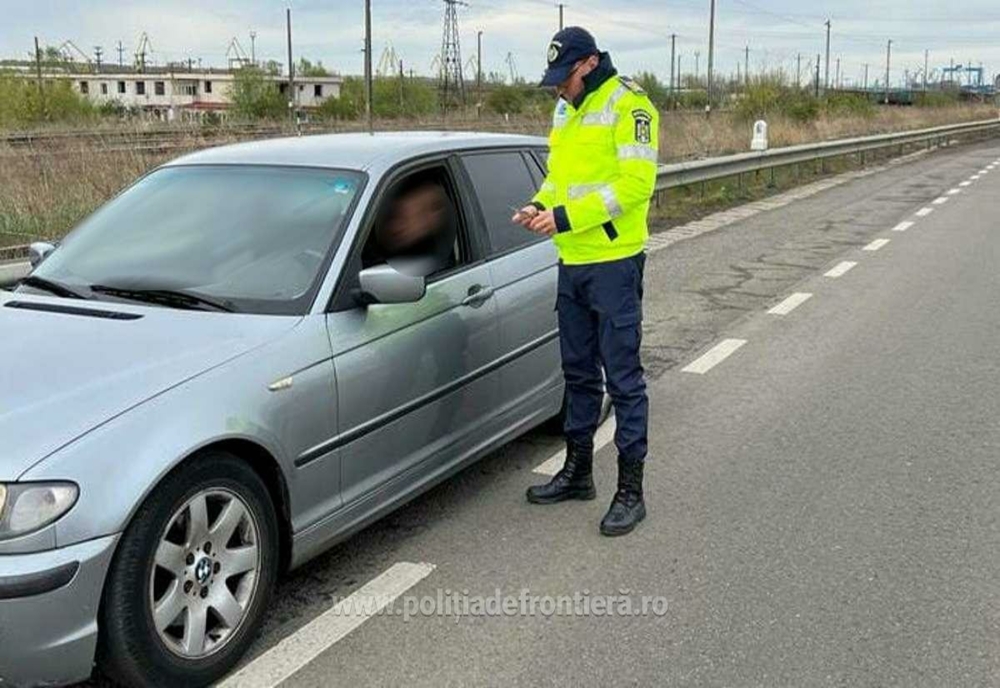 Autoturism neînmatriculat descoperit în trafic  în localitatea Vlădești, județul Galați