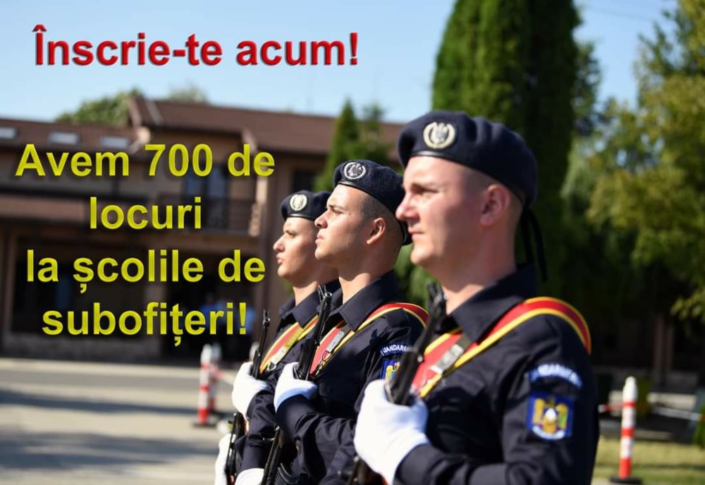 Jandarmeria Neamț selecționează candidați pentru concursul de admitere la școlile militare de subofițeri de jandarmi