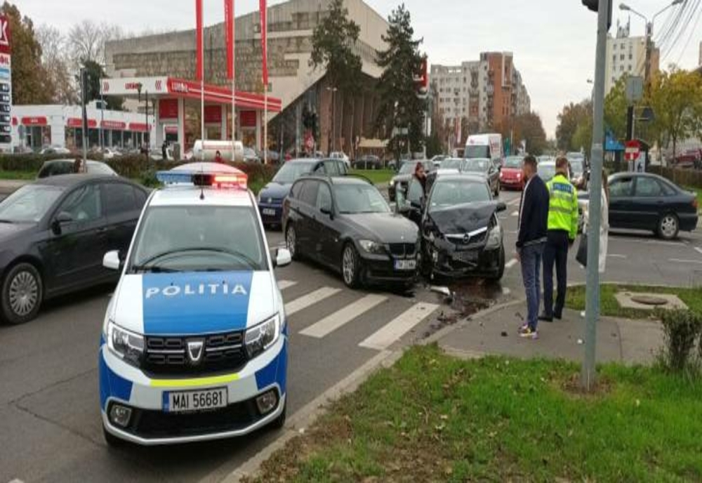 Accident într-o intersecție aglomerată din Timișoara