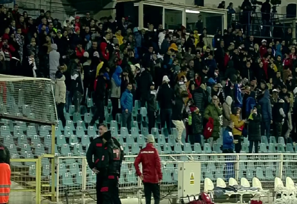 Jandarmii gălățeni își cer scuze pentru incidentul petrecut în minutul 86 al meciului dintre SC Oțelul și FCSB