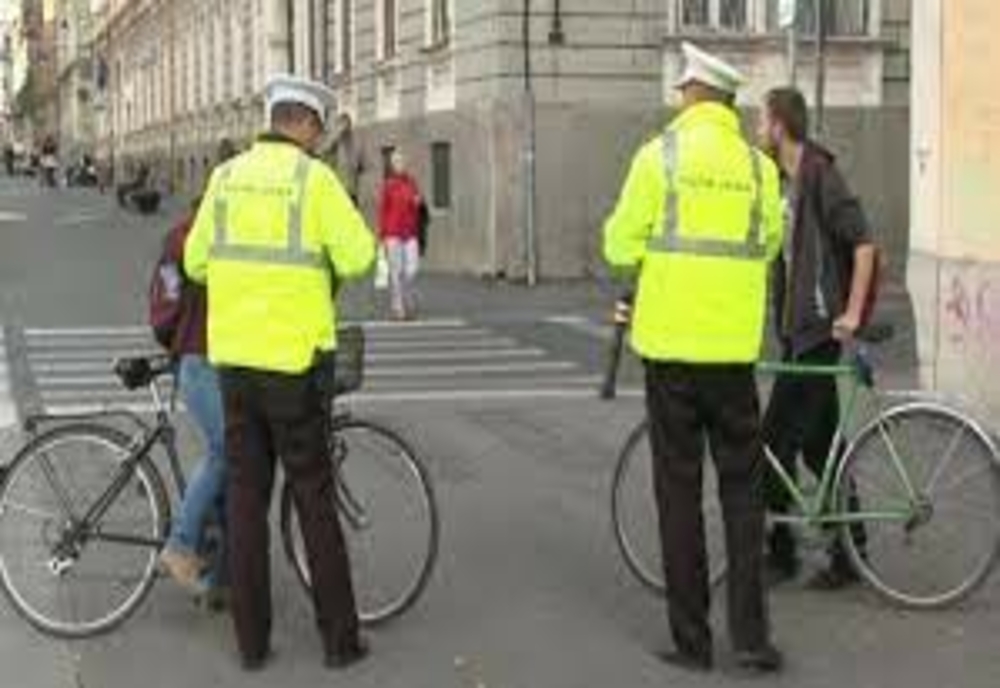 29 de bicicliști și cinci pietoni, sancționați de polițiștii bihoreni în ultimele 24 de ore