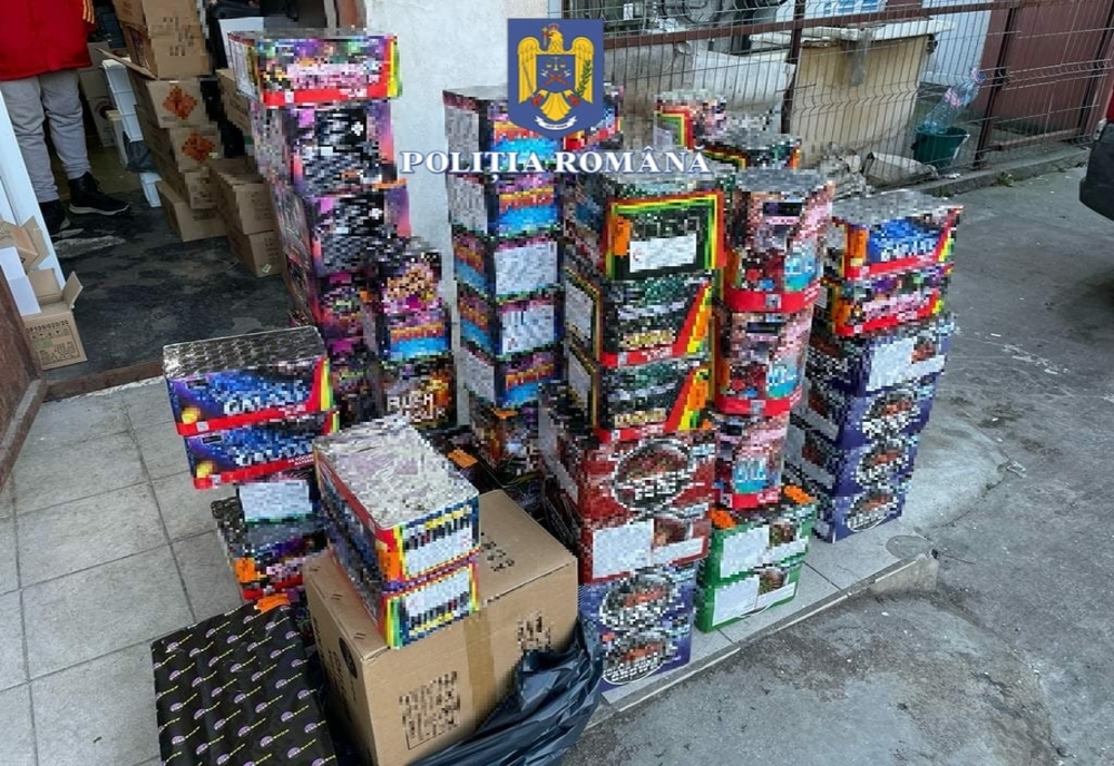 Peste 250 kilograme de petarde, confiscate dintr-o piaţă din Slatina