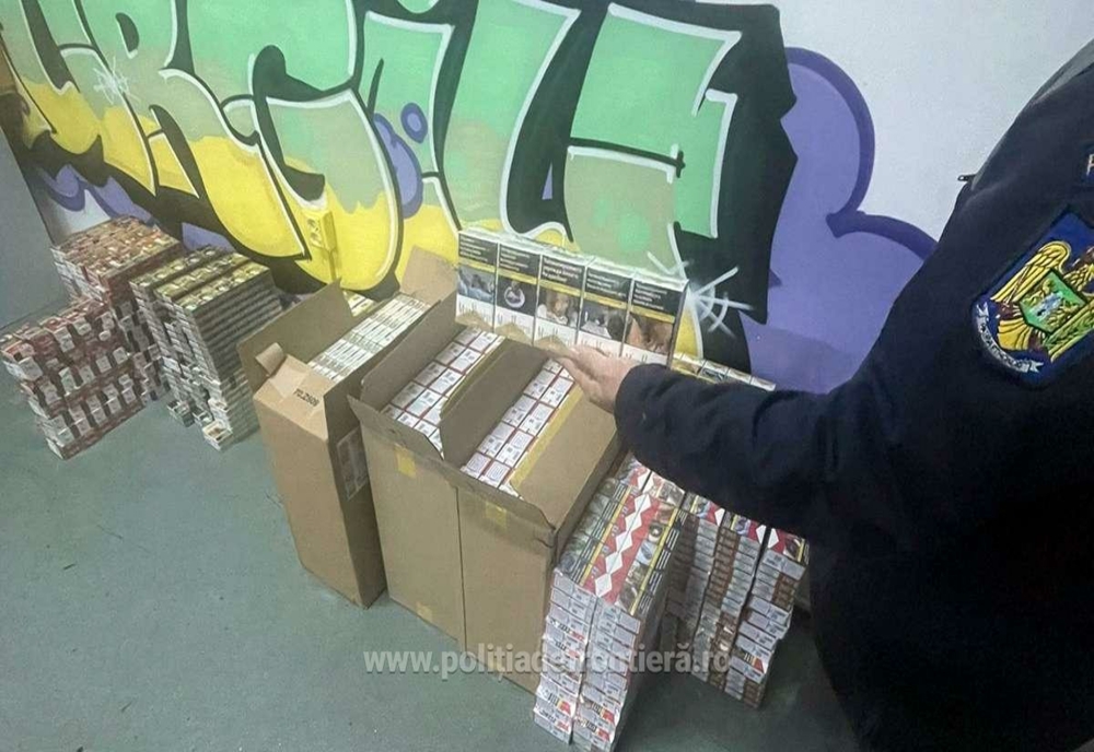 Peste 3.000 de pachete cu țigarete de diferite mărci, descoperite de polițiștii de frontieră din cadrul P.T.F. Giurgiu
