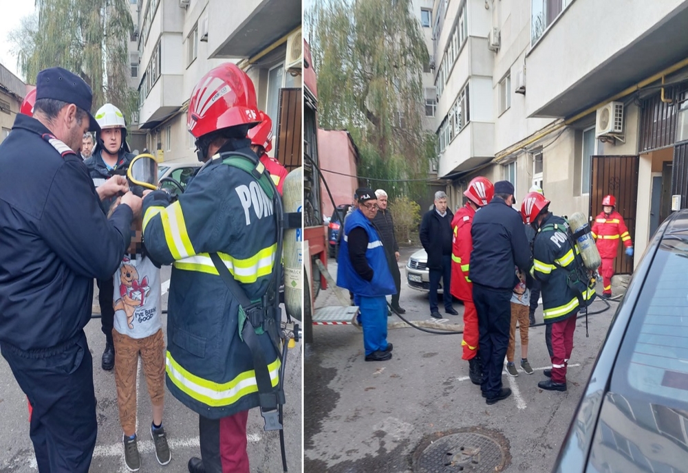 Prahova. Incendiu într-un apartament din Mizil. Întregul bloc a fost evacuat din cauza fumului gros