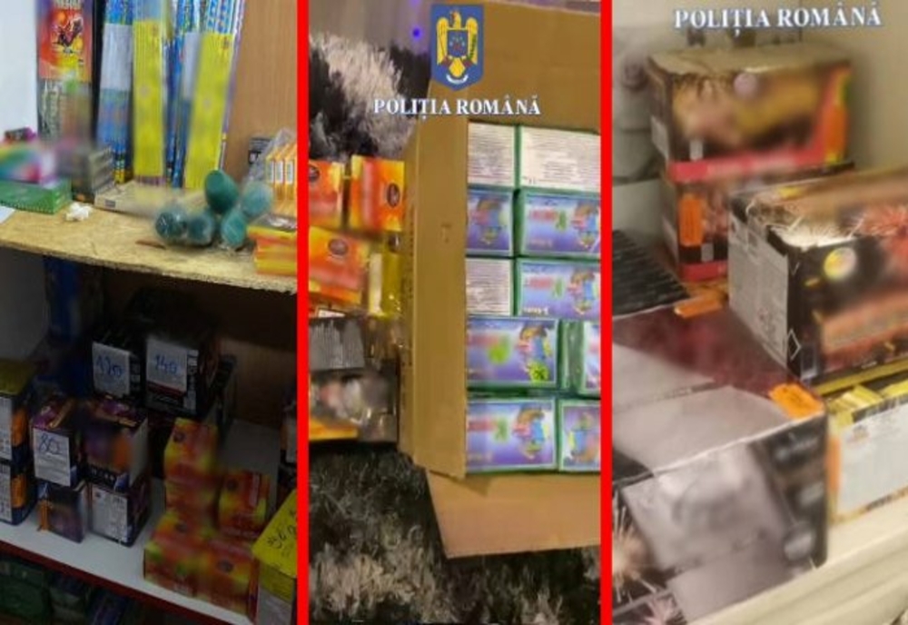 94 kilograme de articole pirotehnice confiscate de poliţiştii giurgiuveni în urma descinderilor de la Valea Dragului