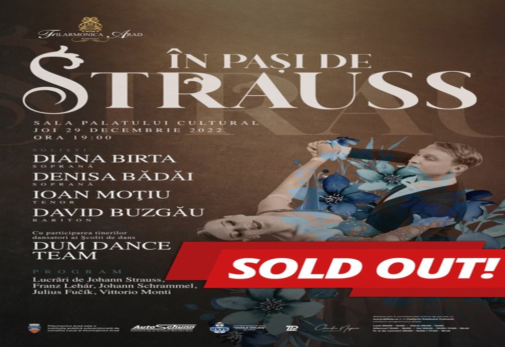 „In pași de Strauss” –  ultimul concert din acest an la Filarmonica din Arad