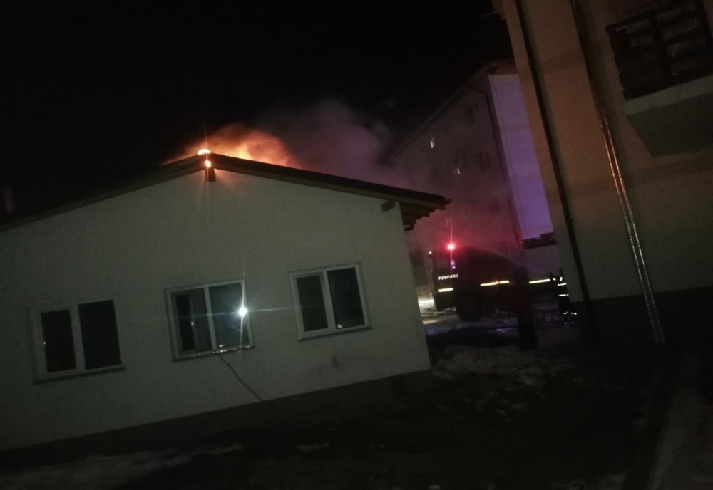 Incendiu violent în Babadag