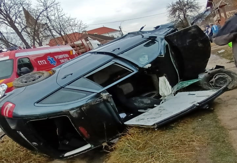 Șofer din Harghita, rănit într-un accident pe DN 15A, în Bistrița-Năsăud