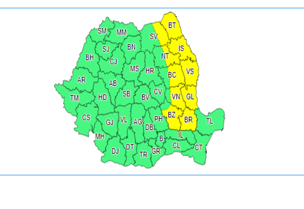 Prognoza meteo. Se anunţă depuneri de polei în Moldova şi în nord-estul Munteniei