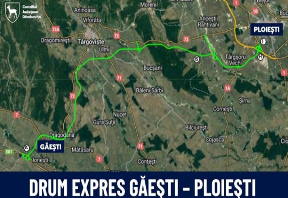 Traseul drumului expres Ploiești – Găești a fost avizat favorabil. Şoseaua va avea 82 de kilometri