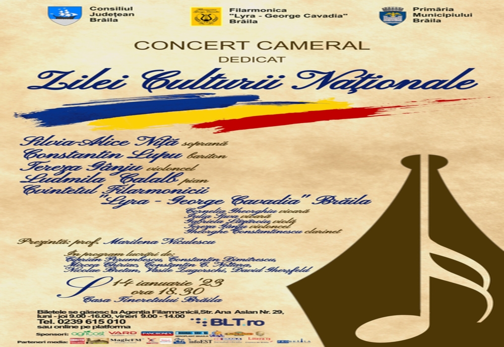 Concert Cameral dedicat Zilei Culturii Naționale