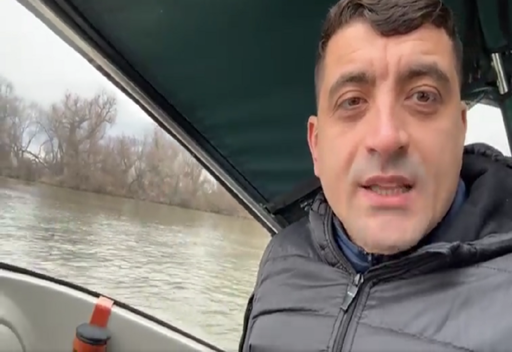 VIDEO George Simion, în „inspecție” pe canalul Bâstroe. Ce a descoperit liderul AUR