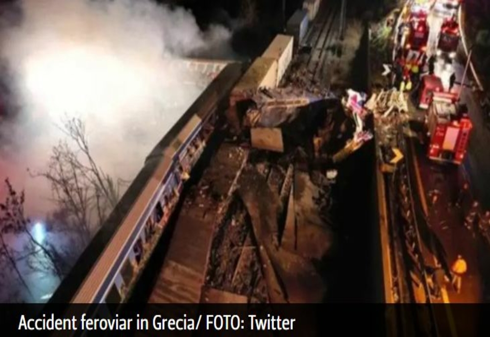 Cel puțin 32 de morți și 85 de răniți după ce două trenuri s-au ciocnit. Tragedie fără margini în Grecia
