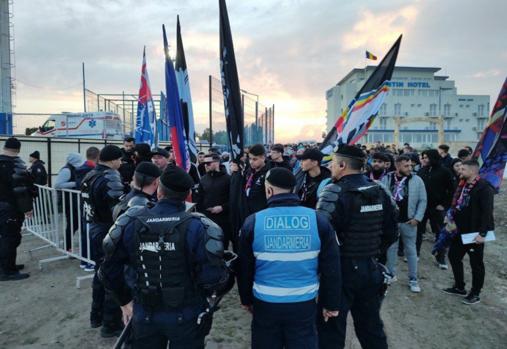 Meci de fotbal AFC Chindia Târgovişte şi FC Voluntari. Măsuri de ordine publică la Stadionul “Ilie Oană” din Ploieşti