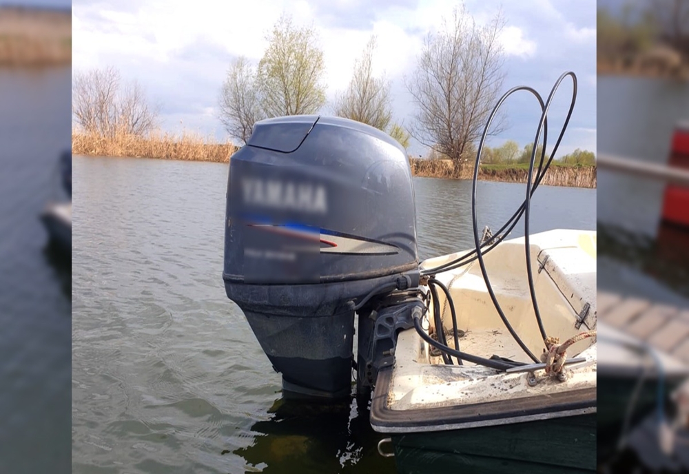 Motor furat în Suedia, găsit pe o barcă în Delta Dunării