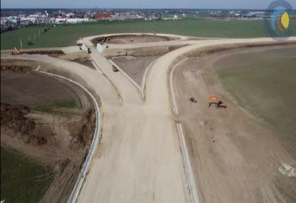 Lucrările la autostrada A0, între A3 și DN 1, filmate cu drona
