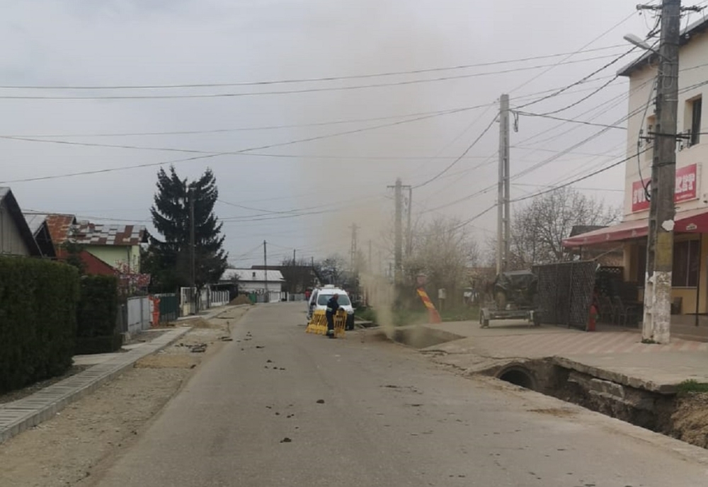 Conductă de gaze, avariată la Bucov de un utilaj care efectua lucrări în zonă